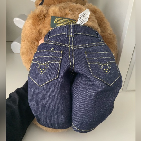 Vintage 2010 Biker VERMONT TEDDY BEAR Authentic Made in Vermont 15 Inches EUC - Picture 8 of 16